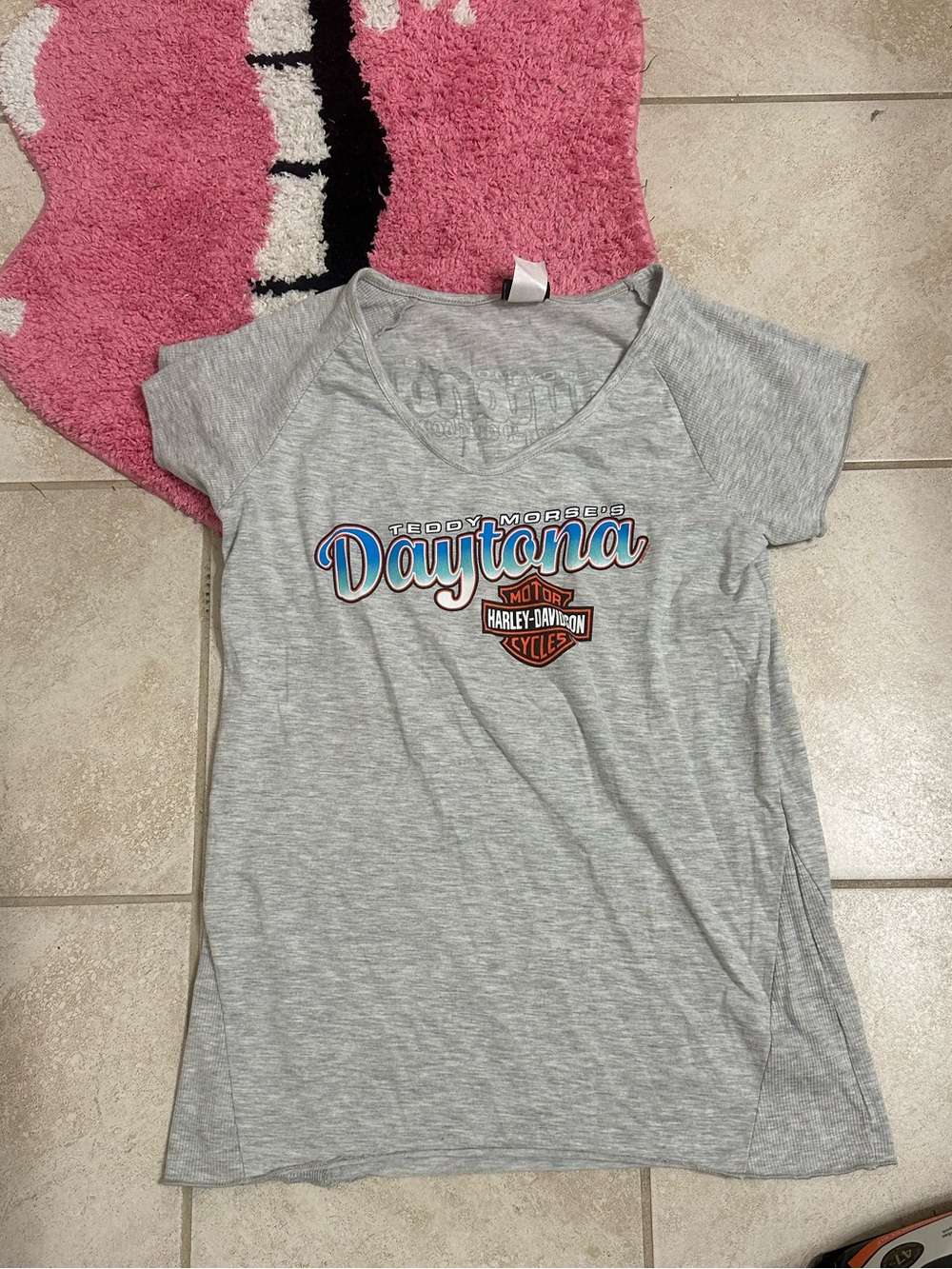 Harley-Davidson Gray Daytona Graphic V-Neck Tee
